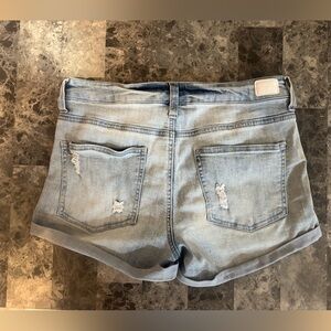 Light Blue Denim Women Shorts